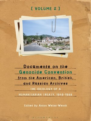 cover image of Documents on the Genocide Convention from the American, British, and Russian Archives